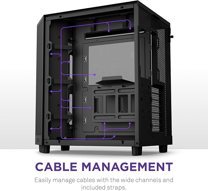NZXT H6 Flow Compact Dual-Tower Case Black NZXT H6 Flow Compact Dual-Tower Case Black